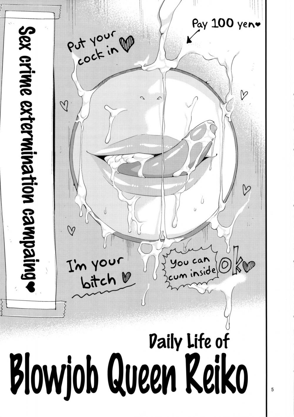 Hentai Manga Comic-Fellatio Queen Reiko no Nichijou-Read-4